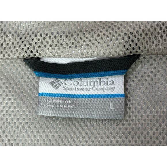 Columbia Womens Large Abbotsville Windbreaker Lightweight Hooded Jacket Gray - Picture 13 of 16